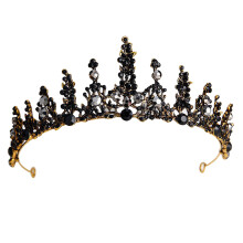 Strålende juveltiara, luksuriøs dronningtiara med strass og glitrende krystallsteiner, et majestetisk tilbehør for kvinner og jenter, perfekt til