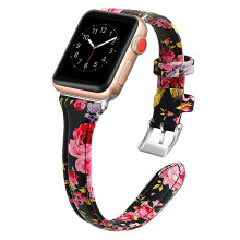 Curea compatibilă cu Apple Watch, piele naturală, design modern, purtare confortabilă pentru Apple Watch Series 5 4 3 2 1