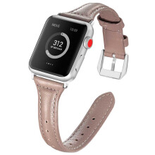 Curea compatibilă cu Apple Watch, piele naturală, design modern, purtare confortabilă pentru Apple Watch Series 5 4 3 2 1