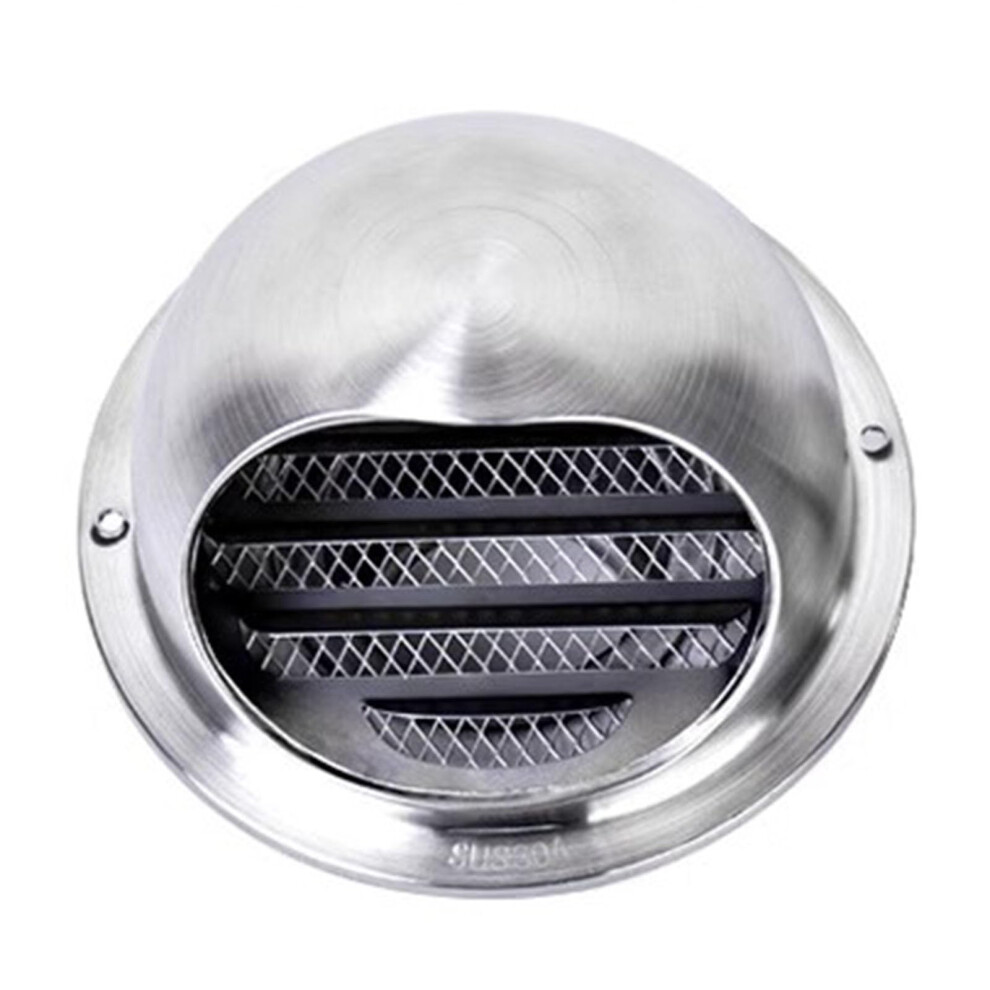 304 Stainless Steel Outdoor Wall Vent Cover, Rainproof Louver For Range Hood Exhaust, 100Mm 9199774163187