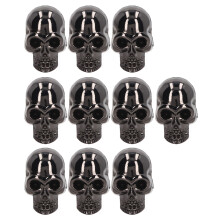 Decoratieve accessoires van leer met doodskopmotief, metalen studs met schroefsluiting, klinknagels in westernstijl, doe-het-zelf-ideeën,