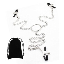 Adjustable Metal Nipple Clamps NonPiercing On Nipple Rings Decorative Clip For Clothing Accessories Medium