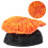 Artificial Sawgrass Aquarium Decoration, Silicone, Orange, 3.7cm Base 4