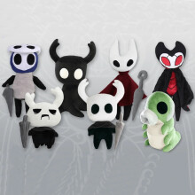 (Red Cape Style,30cm)Hollow Knight Plush Toy, Video Game Character Stuffed Doll, Anime Collectible Soft Cute Pillow Gift, 15cm