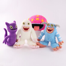(Blue,28cm)My Singing Monster Plush Toy Stuffed Animal Soft and Cute Game Character Gift
