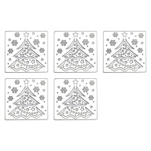 5 Pcs Christmas Metal Die Cuts Stencils Cutting Dies-JH072213