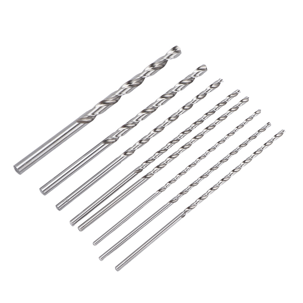 8Pcs Hss Twist Drill Bits Set 4Mmâ10Mm, 200Mm Long Metal & Wood 6921377174191