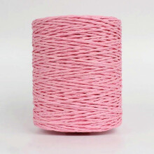 Natural Bast Strings 280 m Roll, Versatile Straw Yarn for Crafting, Knitting, Crocheting, Hats, Bags, Cushions, Baskets