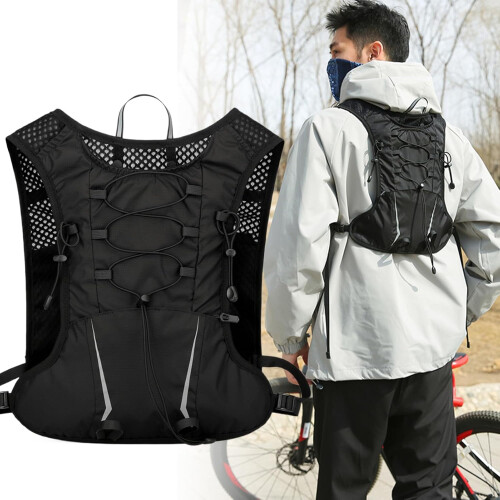 Running Hydration Pack With Bladder For Men Reflective Hydration Pack Adjustable Straps For Cycling Jogging Camping 1