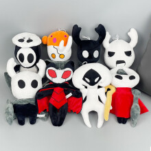 (White Hat,26cm)Hollow Knight: Song of Silk Plush Toy Character Doll Stuffed Animal Collectible Cuddly Pillow Gift