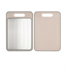 Aluminium Alloy Defrosting Board Non-Slip Safe Preparation Beige Kitchen Tool for Quick Thawing 14x8 Inches