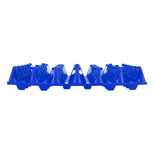 5PCS 30-Cell Plastic Egg Holder Tray - Sturdy & Stackable Blue 1