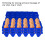 5PCS 30-Cell Plastic Egg Holder Tray - Sturdy & Stackable Blue 3