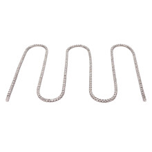 Customizable Rhinestone Chain Trim, Crystal Rhinestones With Easy to Use Feature For Crafting Jewelry, Clothing, Shoes (4mm, Zirconia)