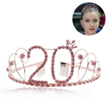 Birthday Princess Crown, Premium Alloy With Rhinestones, Adjustable Width Tiara, Lightweight Birthday Accessories Gift