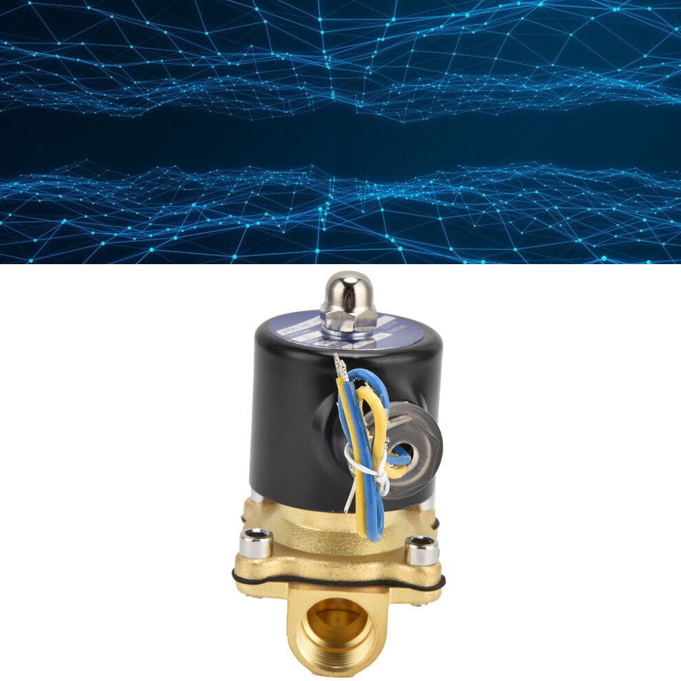 2W-160-15 G1/2 Brass Normally Closed Solenoid Valve For Water/Air/Gas, 16Mm 3111377175349