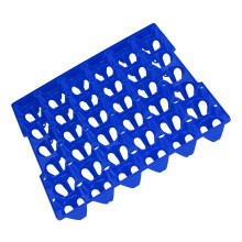 5PCS 30-Cell Plastic Egg Holder Tray - Sturdy & Stackable Blue