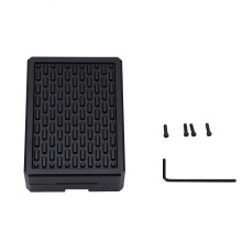 Heat Conductive Sticker Equipped Passive Cooling Case For Raspberry Pi 4, Good Protection Lightweight Aluminum Alloy Housing With Not Easy To Deform