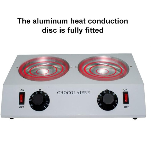 Electric Chocolate Melting Pot with Adjustable Temperature Control and NonStick Pan for Even Heating 2