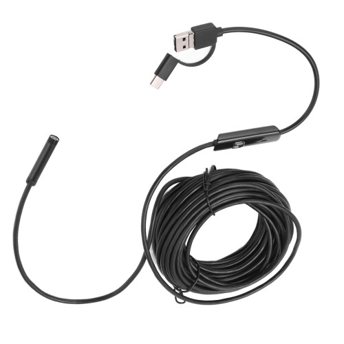 HD Inspection Snake Camera USB Industrial Endoscope Camera with Flexible Cable Adjustable LED Lights Full Screen Software Compatible for Android PC 2