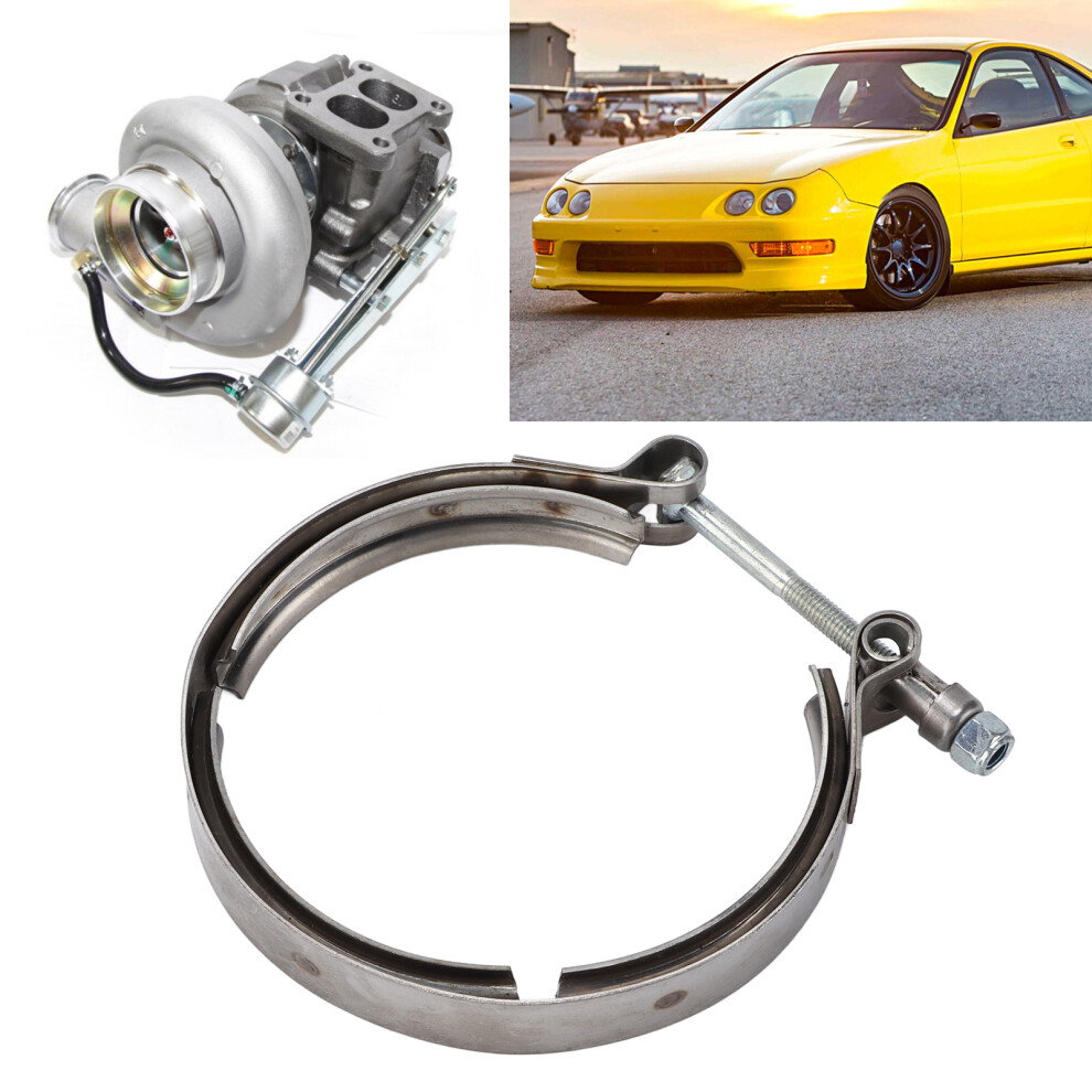 Stainless Steel Turbo V Band Clamp For Hx40 Exhaust Upgrade 2.8 Inch Diameter 3541377177959