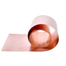 Copper Foil Shielding Sheet 0.3mm Thick 20-50mm Wide 1M Double-Sided Conductive Roll with Good Machinability