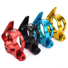 Reliable MTB Bicycle Seat Tube Clamp 31.8mm And 34.9mm Quick Release Collar Red