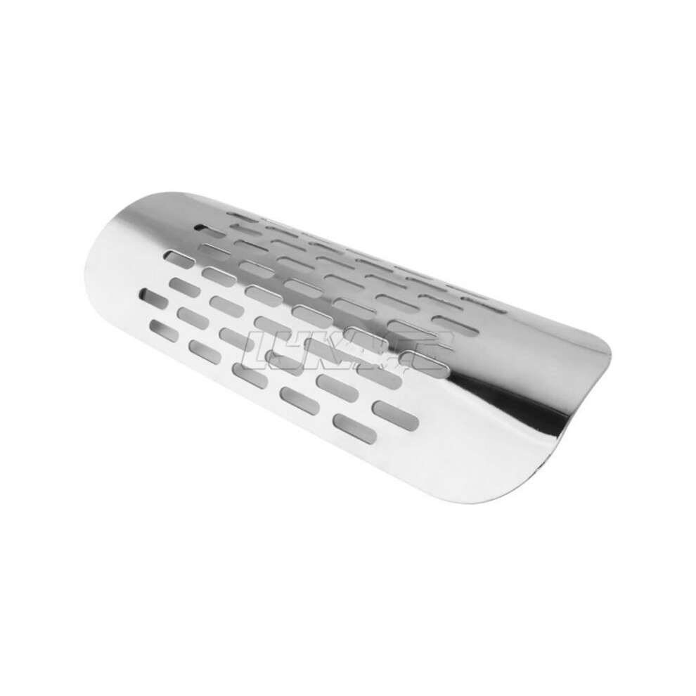 Motorcycle Exhaust Heat Shield Chrome Muffler Guard Universal Protector For Harley Honda Yamaha 9199774164245