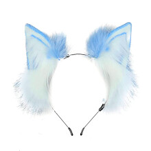 Tiara com orelhas de pele sintética macia e confortável, design realista e fácil ajuste, perfeita para fantasias de Halloween, festivais e muito