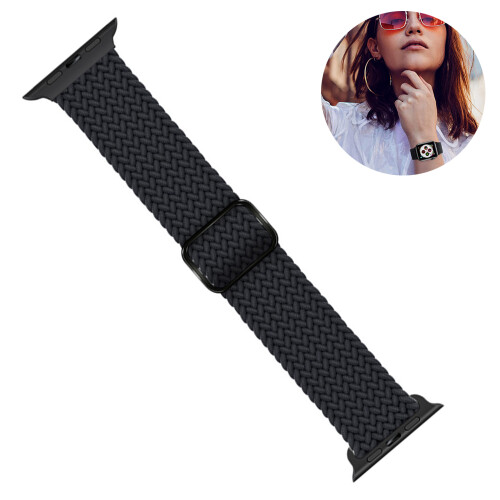 Λουράκι Solo Loop, Συμβατό με Apple Watch, Ελαστικό νάιλον λουράκι για αθλητικά είδη,