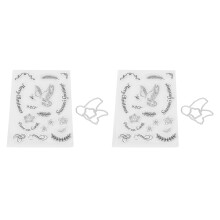 Transparenter Silikonstempel, klares Abdruckwerkzeug für Scrapbooking, Bastelarbeiten, Kartenherstellung, Dekoration, kreative Ornamente,