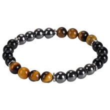 Bracelet Fuinnimh Cothromaíochta le hÁdh agus Rathúnas a Thugann, Bracelet Criostail Cneasaithe Cumhachta Talún chun Diúltú a Dhíbirt,