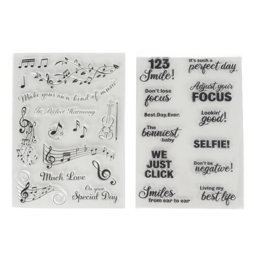 Diy Scrapbooking Διαφανείς Σφραγίδες, Απεριόριστοι Δημιουργικοί Συνδυασμοί Διαφανείς