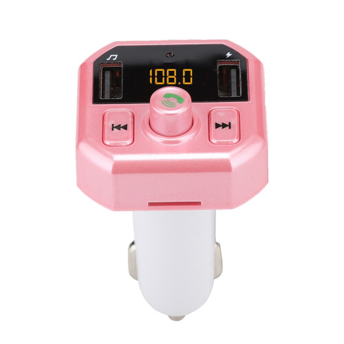 Bluetooth FM Transmitter Car Adapter Wireless Radio Music Adapter With Hands Free Calling Fast Charging Device Using Bluetooth 5.3 Technology And