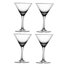 4pcs Elegant Tall Crystal Cocktail Glasses Vintage Martini Style for Wedding Parties and Bar