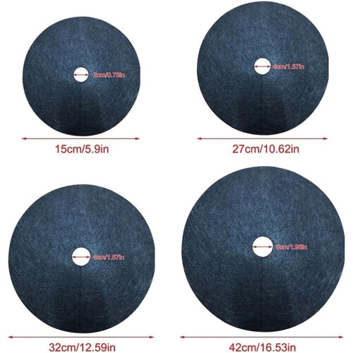 Tree Mulch Ring Weed Control Mat Nonwoven Protector for Garden Plants 27cm Moisture Retention 1