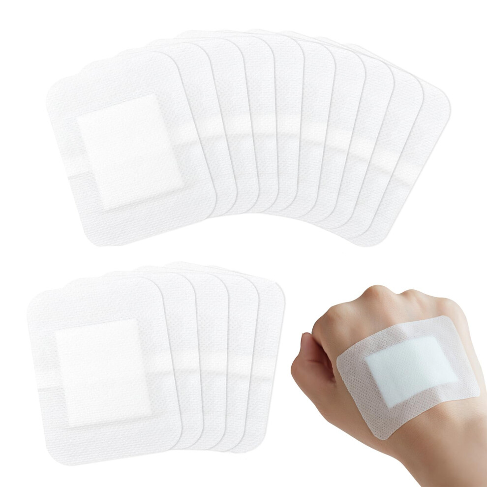 15 Pcs Sterile Adhesive Wound Dressing for Cuts Grazes Leg Ulcers Pressure Sores  Absorption