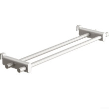50cm RustResistant Heated Towel Rail with SpaceSaving NoDrill Radiator Rack for Indoor Laundry