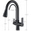 PullDown Kitchen Faucet 360 Degree Rotation Water Filter Easy Installation Flexible Sprayer Nero Black Modern Design 2