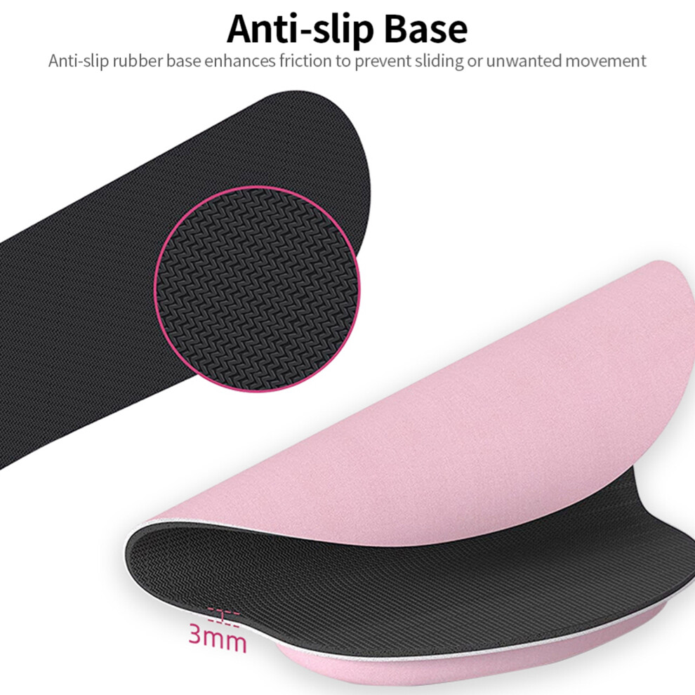 Ergonomic Memory Foam Keyboard Wrist Rest Mouse Wrist Pad Set 46Cm Grey 9311377183595