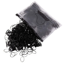 Hårband i gummi, bra elasticitet, ministorlek för osynliga hårfix, halkfria små band med mjuka gummiband, elastiska hårband för olika hårtyper