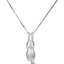 Collana con gattino in argento sterling, materiali di alta qualità, gioielli resistenti per gatti da donna, regalo ideale per gli amanti dei gatti,