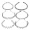 Ευέλικτο μεταλλικό κρίκο μαλλιών, ρυθμιζόμενο στήριγμα κεφαλής για unisex χρήστες, 1