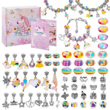 Beads And Jewelry Charms For Personalize Bracelets, Gift Box Included, Diy Craft Kit To Ignite Creativity And Imagination, Easy-to-use Components For