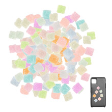 Perles plates en résine pour scrapbooking personnalisé, breloques en forme de bonbons gélifiés pour égayer vos créations.