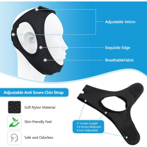 Συμβατό με μάσκες CPAP, συσκευή διακοπής ροχαλητού για άνδρες και γυναίκες, 1