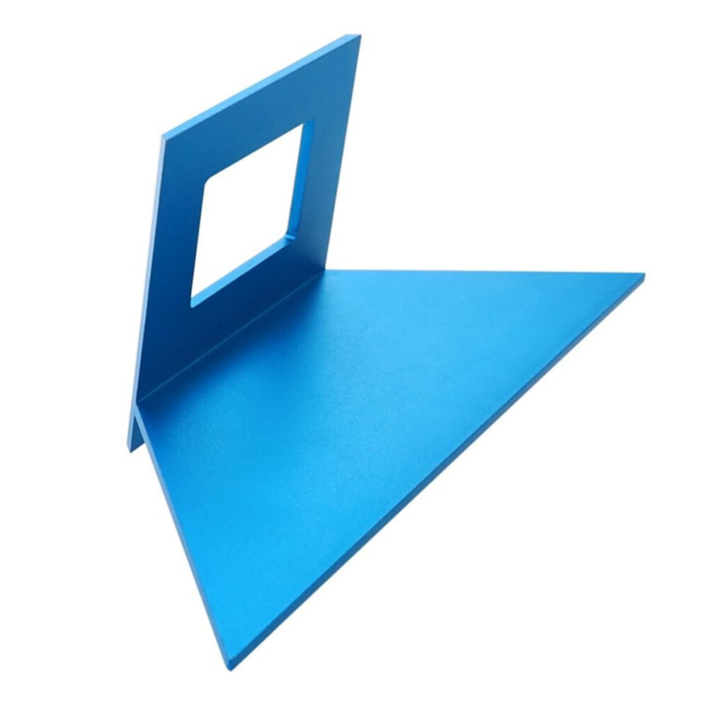 Woodworking Multifunctional Angle Ruler Blue Aluminum Alloy 45Degree Rightangle Guide 9187378541920