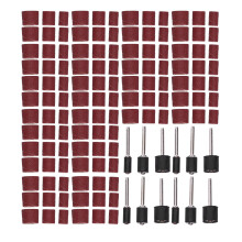 132pcs Sanding Bands Aluminum Alloy Drum Sander for Wood & Metal Polishing