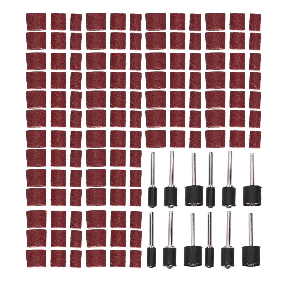 132Pcs Sanding Bands Aluminum Alloy Drum Sander For Wood & Metal Polishing 7891377184966