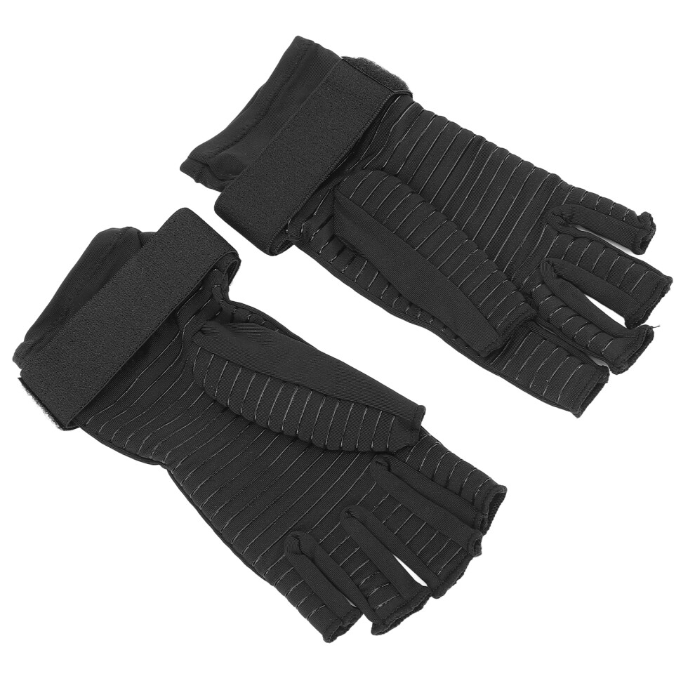 Half Finger Silicone Compression Gloves for Arthritis Pain Relief, S, L